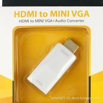 HDMI to Mini VGA + Audio Converter